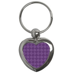 Purple Key Chain (heart) by nateshop