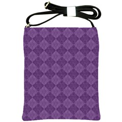 Purple Shoulder Sling Bag by nateshop