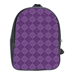 Purple School Bag (large) by nateshop