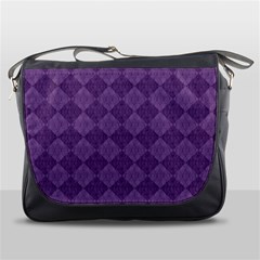 Purple Messenger Bag by nateshop