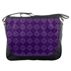 Purple Messenger Bag by nateshop