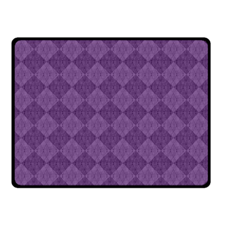 Purple Double Sided Fleece Blanket (Small) 