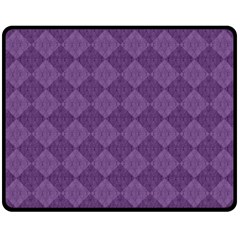 Purple Double Sided Fleece Blanket (medium)  by nateshop