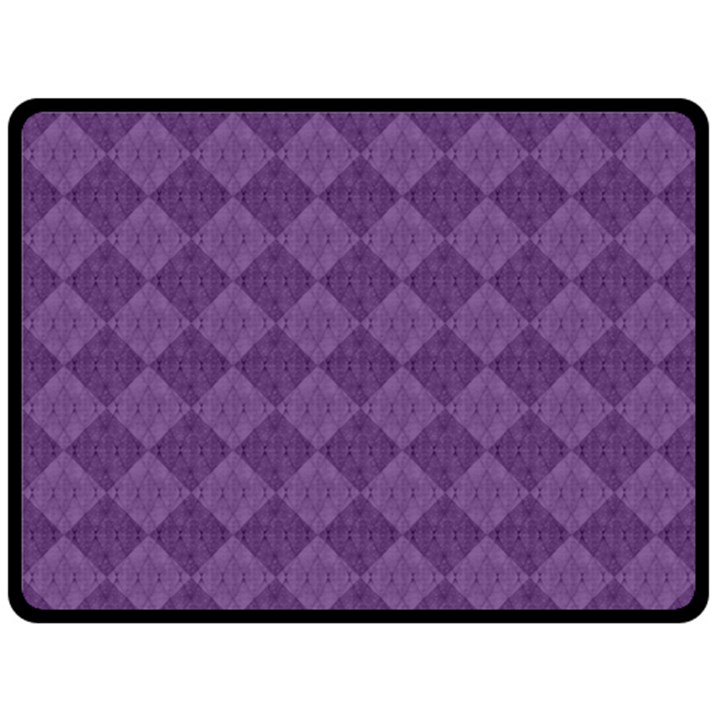 Purple Double Sided Fleece Blanket (Large) 