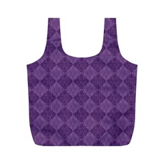 Purple Full Print Recycle Bag (m)