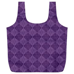 Purple Full Print Recycle Bag (xl) by nateshop