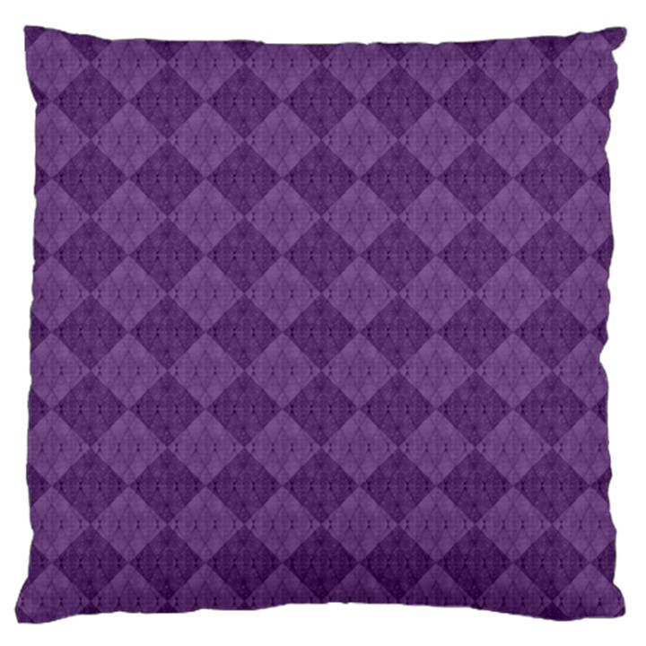 Purple Large Flano Cushion Case (One Side)