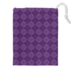 Purple Drawstring Pouch (4xl) by nateshop