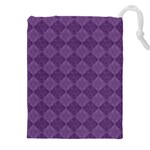 Purple Drawstring Pouch (5XL) Front