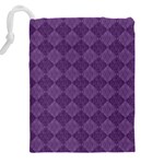 Purple Drawstring Pouch (5XL) Back