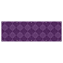 Purple Banner And Sign 12  X 4 