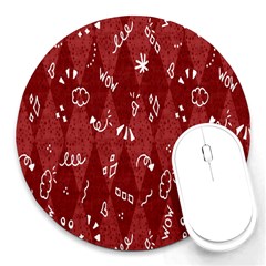 Rhomboid Round Mousepads by nateshop