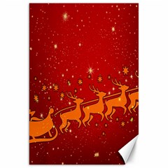 Santa Canvas 20  X 30  by nateshop