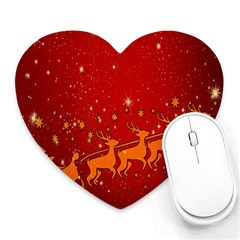 Santa Heart Mousepads by nateshop