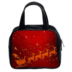 Santa Classic Handbag (two Sides) by nateshop