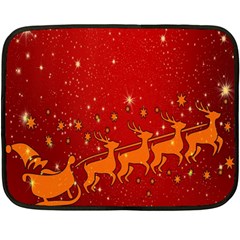 Santa Double Sided Fleece Blanket (mini)  by nateshop