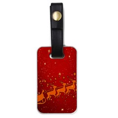 Santa Luggage Tag (one Side) by nateshop