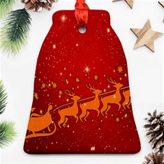 Santa Bell Ornament (two Sides) by nateshop