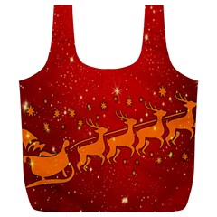 Santa Full Print Recycle Bag (xl) by nateshop