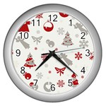 Seamless Wall Clock (Silver) Front