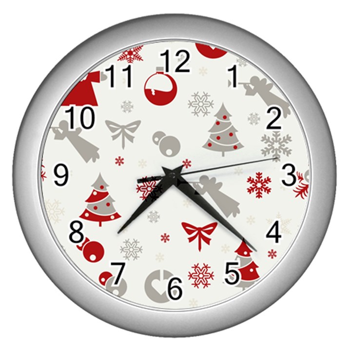 Seamless Wall Clock (Silver)