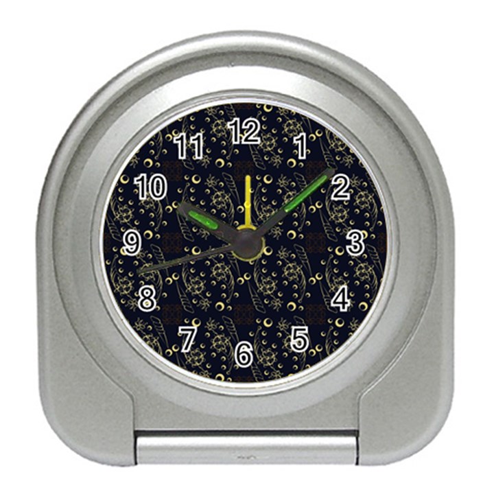 Seamless-pattern Travel Alarm Clock