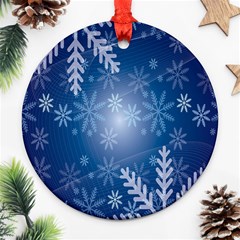 Snowflakes Ornament (round) by nateshop