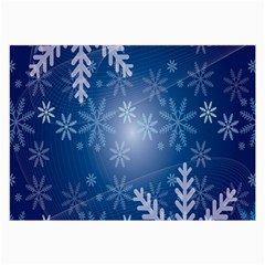 Snowflakes Large Glasses Cloth by nateshop