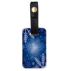 Snowflakes Luggage Tag (one Side) by nateshop