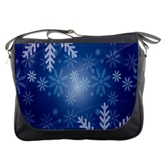 Snowflakes Messenger Bag by nateshop