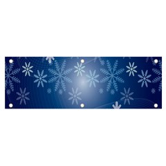 Snowflakes Banner And Sign 6  X 2  by nateshop