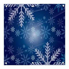 Snowflakes Banner And Sign 3  X 3  by nateshop