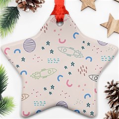 Space Star Ornament (two Sides) by nateshop