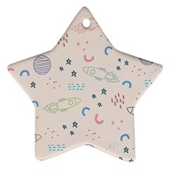 Space Star Ornament (two Sides) by nateshop