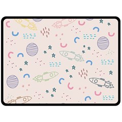 Space Fleece Blanket (large)  by nateshop