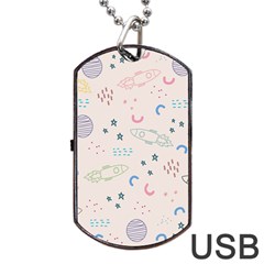 Space Dog Tag Usb Flash (two Sides) by nateshop