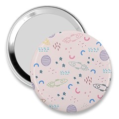 Space 3  Handbag Mirrors by nateshop