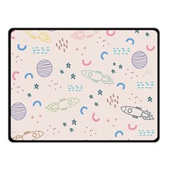 Space Double Sided Fleece Blanket (small)  by nateshop