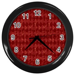 Square Wall Clock (black) by nateshop