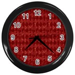 Square Wall Clock (Black) Front