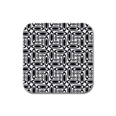 Ellipse Rubber Square Coaster (4 Pack) by nateshop