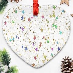 Star Heart Ornament (two Sides)