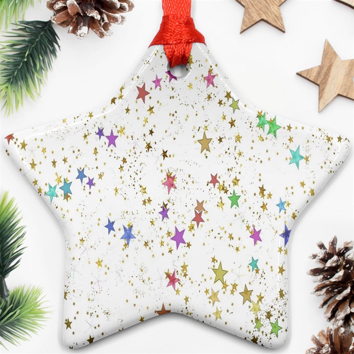 Star Star Ornament (Two Sides)