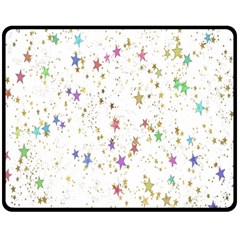 Star Double Sided Fleece Blanket (medium)  by nateshop