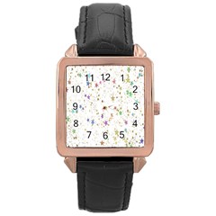 Star Rose Gold Leather Watch  by nateshop