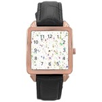 Star Rose Gold Leather Watch  Front