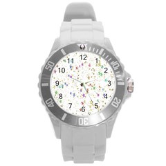 Star Round Plastic Sport Watch (l) by nateshop