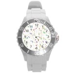 Star Round Plastic Sport Watch (L) Front