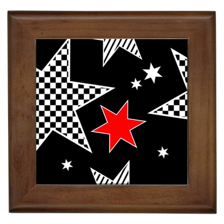 Stars Framed Tile