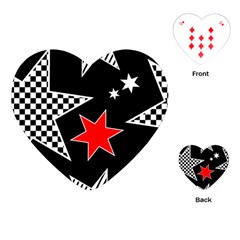 Stars Playing Cards Single Design (heart)